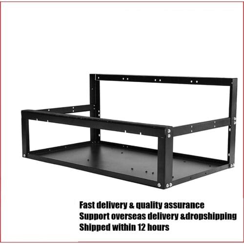 In stock!Steel Open Air Miner Mining Frame Rig Case Up to 6 GPU for Bitcoin Crypto Coin Currency Mining Digital currency Virtual