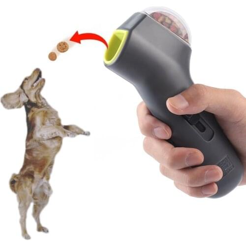 Dog Food Interactive Toy Dispenser Education Training Toys Auto Pet Food Thrower Puppy Feeder Intelligence Snack Gun Iq Training