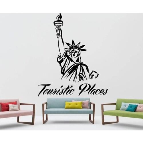 Custom Name Places New York City Wall Stickers Vinyl Wall Decals Skyline Silhouette Decor Kids Room America Car Stickers LL1133