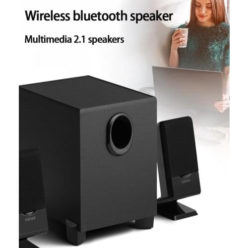 KYYSLB R101BT Desktop Computer Wooden Speaker Wireless Bluetooth Power Amplifier Speaker Home Multimedia 2.1 Subwoofer
