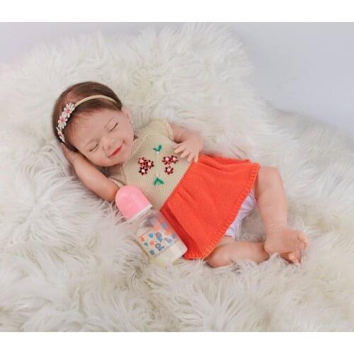 New 20 Inches Sleeping Eye-closed Baby Doll Reborn Toddle Gift Toy For Children