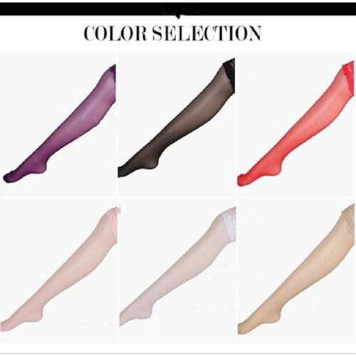 New Sexy Womens Stockings Lace Top Thigh High Stockings Hosiery Pantyhose Hot Sexy Lingerie Female Elastic Nylon Stockings