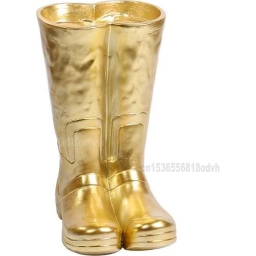 Home Creative Boot-shaped Umbrella Stand Resin Umbrella Storage Bucket Flower Arrangement Multifunctional Umbrella Bucket