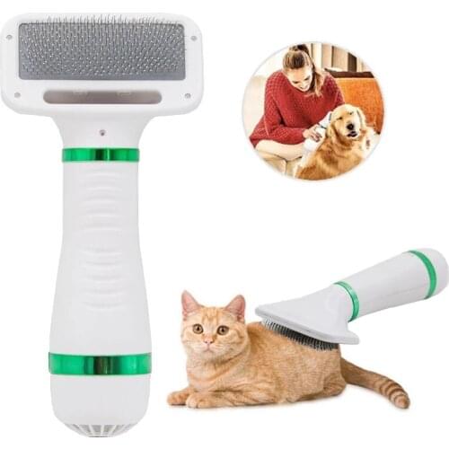 Pet Hair Dryer Portable 2 in 1 Pet Hair Comb Home Pet Grooming Cat Hair Comb фен расческа для собак secador de caes 개 건조