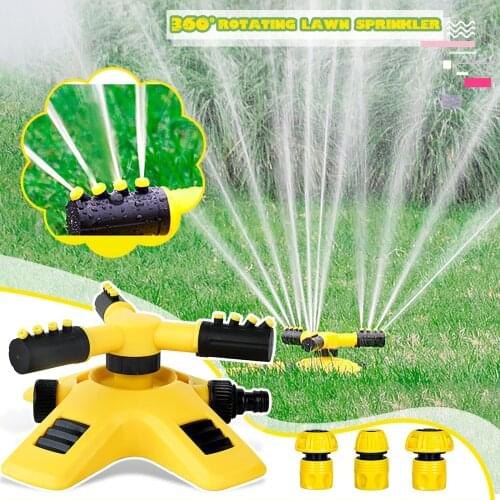 Garden Lawn Sprinkler Automatic 360 Degrees Rotation Water Sprinkler Garden Irrigation Lawn Watering Nozzle for Yard Water Gun