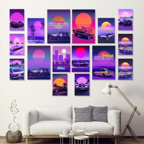 Modern Old Car Wall Art Canvas Painting Picture Poster and Print Gallery Home Decor