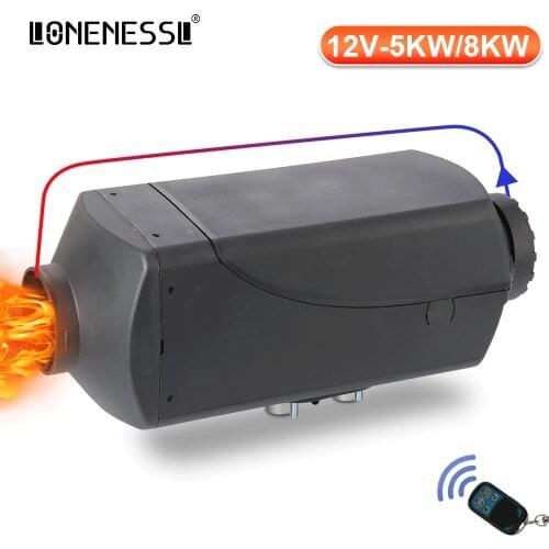 LONENESSL 5/8KW 12V Parking Heater Air Diesel Autonomous Heater + 15L Tank Remote Control for RV Boats Trailer Truck Motorhome