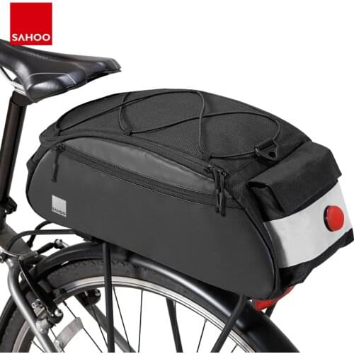 Sahoo 142093 Mountain Road Bike Bicycle Cycling Rear Seat Rack Trunk Bag Pack Saddle Bag Pannier Carrier Shoulder Bag 10L