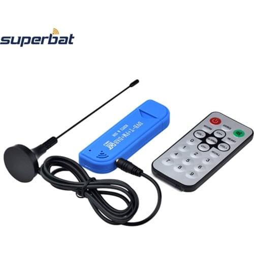 Superbat 75 Ohm FM+DAB USB DVB-T RTL2832U+R820T2 120cm Cable MCX Plug Connector Antenna Aerial Kit USB 2.0 Input