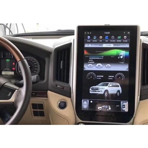 Tesla style 2DIN Android 9.0 Car DVD Player GPS Navigation Radio for TOYOTA LAND CRUISER LC200 2016 2017 2018+Stereo Multimedia