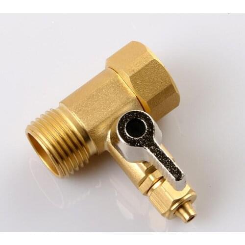 3 way pure copper water purifier water inlet tee 1/2"x 1/4" ball valve faucet water dispenser connector fittings