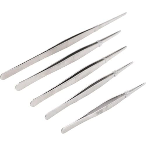 Livestock Animal Veterinary Tweezers Heat Resistant Straight Tweezers Kit Stainless Steel Surgical Forceps Tweezers Farm Tools
