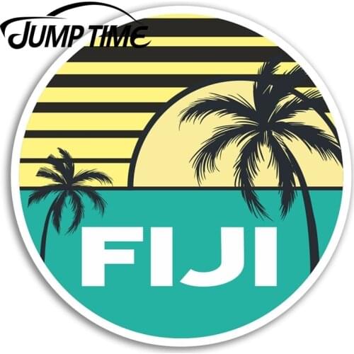 Jump Time for Fiji Vinyl Stickers Island Cool Travel Sticker Laptop Luggage Car Bumper Decal Waterproof Car Accessories