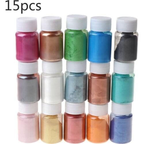 1 Set Pearlescent Mica Powder Epoxy Resin Dye Pearl Pigment DIY Jewelry Crafts