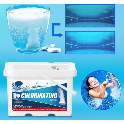 1000Pcs Pool Tablets Chlorinating Tablets with Storage Box Swimming Pool Cleaning Tool H88F