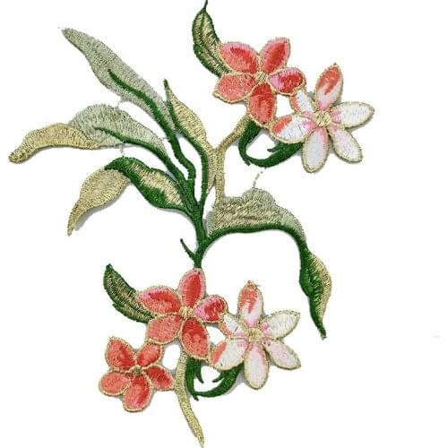 2Pcs Flower Lace Fabric Patch Lace Applique Collar Patches Accessories Dentelle Parches Scrapbooking