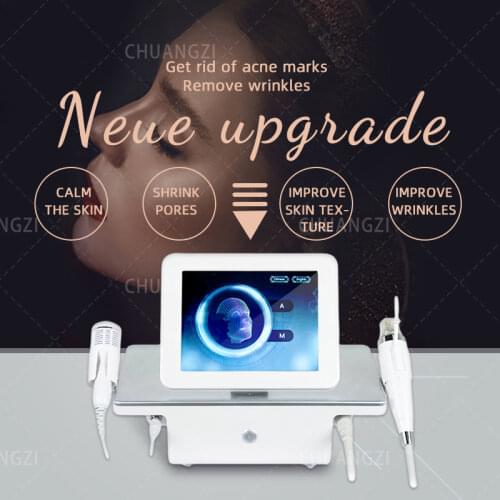 2 in 1RF Fractional Micro-needle Machine with Cold Hammer RF radio frequency skin tightening Acne Scars Stretch marks removal