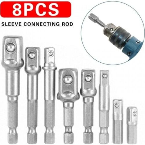 3/8 PCS Hex Shank Wrench Drive Power Drill Socket Drill Adapter Socket Extension Bit Adaptor Set 1/4 3/8 1/2 screwdriver tools