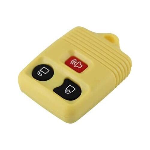 3 BUTTONS REMOTE KEY FOB CASE SHELL PAD FOR FORD ESCAPE RANGER EXPLORER FREESTAR TRANSIT IN YELLOW 20PCS/LOT