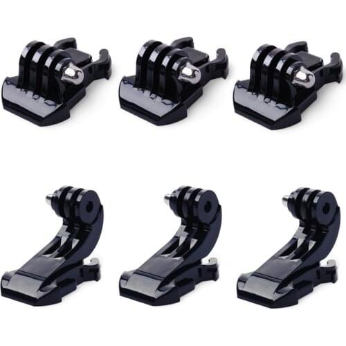 3x Quick Release Buckle Clip Basic Mount + 3x Vertical Surface Body Harness Helm