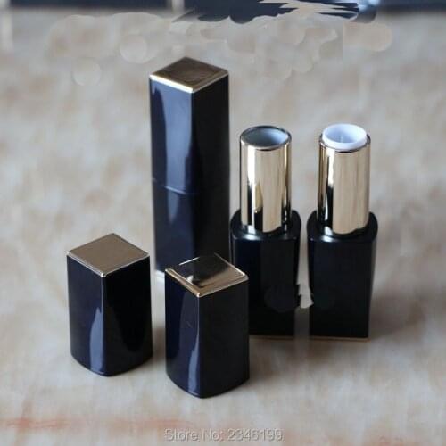 40pcs/lot Blue Magnetic Lip Gloss Tube, Cosmetic Packaging, DIY Lipstick Bottle, High Quality Empty Square Lip Balm Container