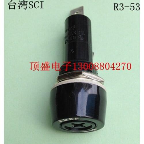5Pcs R3-53 6*30 fuse holder 250V15A Taiwan imported SCI new UL approved fuse holder