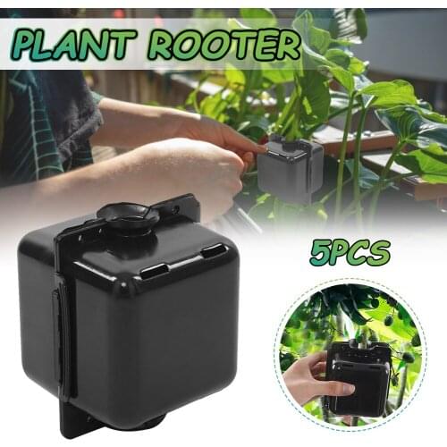5pcs Plant Rooting Box Grafting Rooting Growing Box Breeding Case Garden Plant high-pressure Propagation Box Sapling Tools