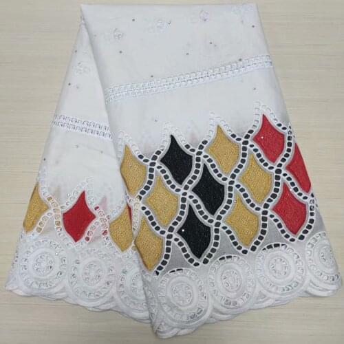 African Swiss Lace Fabric Latest Dry Lace Embroidery 100%cotton Embroidery Fabrics Swiss Voile Lace In Switzerland 5Yards