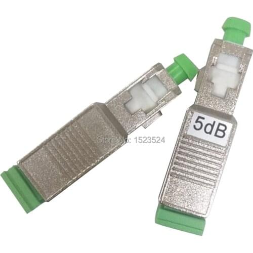 Free Shipping 5pcs/lot 5dB SC/APC Female to Male Fiber Optic Attenuator Female Male Fiber Optic Attenuator