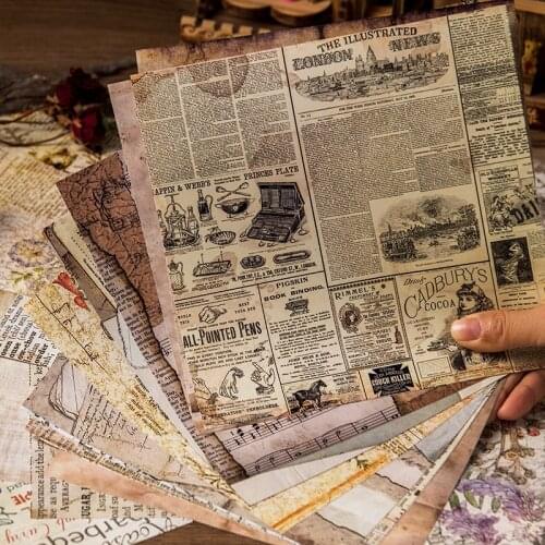 Junk journal Retro Paper stickers aesthetic Handbook Sticker Background Music Sheet pegatinas stationery scrapbooking material