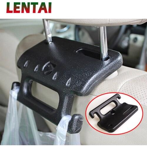 LENTAI For Audi a3 a4 b6 b8 a6 b7 c5 c6 a5 Toyota corolla 2008 yaris chr Chery Acura Buick 1PC Car Back Seat Hooks Holder Safety