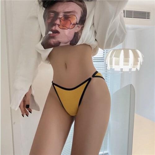 French Simple Sexy Cotton Womens Underpants Underwear Breathable Thin And Light Seamless Panties Low-Waist Briefs Lingerie