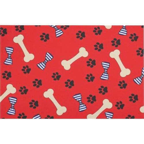Animal Footprints Cartoon Printing Kitchen Mat Entrance Doormat Bedroom Living Room Carpet Bathroom Anti-Slip Rug Customization