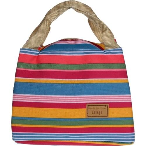 New Arrival Fashion Thermal Insulated Lunch Box Tote Cooler Zipper Bag Bento Lunch Pouch Large Capacity Lunch Bag bolsa termica