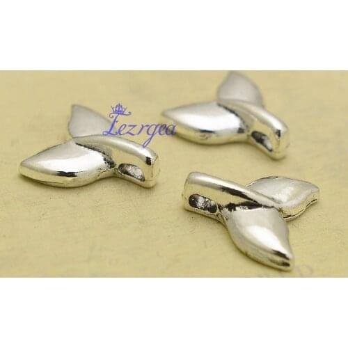 20pcs/lot--16x15mm, Antique silver plated Whale Tail charms,DIY supplies,Jewelry accessories