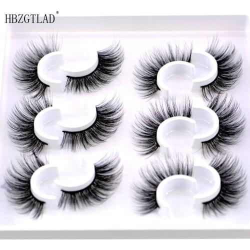 New 6 pairs natural false eyelashes fake lashes long makeup 3d mink lashes eyelash extension mink eyelashes for beauty 03