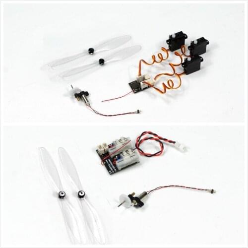 DIY Micro Brushed Power System with 4x12 Brushed Motor, with Micro Prop, Micro Receivers for RC Micro Mini Indoor Airpalne Model
