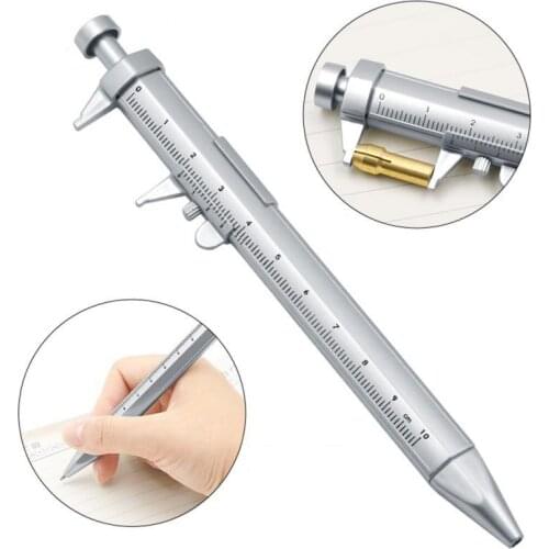 Vernier Caliper Tool Ballpoint Pen Vernier Caliper Pen Marker Pen Multifunctional Creative Plastic Vernier Caliper Type Tool Pen