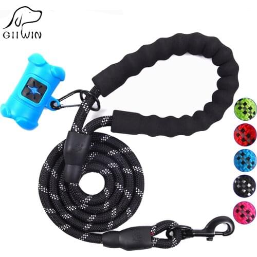 Dog Leash Pet Products for Large Dog Leashes Collar Harness Puppy Pet Accessories Reflective Dog Leash Lead Dog-Collar JW0056