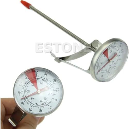 Stainless Steel Thermometer Cooking Oven BBQ Milk Food Meat Probe Gauge 100°C