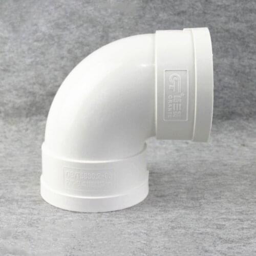PVC White Drain Pipe 90 Degree Elbow Inner Diameter 50-200mm Drain Pipe Fittings Fittings Connector Kitchen Drain Fittings 1 Pcs