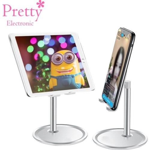 Universal Desk Stand Lazy Bracket Cellphone Adjustable Desktop Phone Holder High Quailty Aluminum Alloy For Mobile Phone Tablet