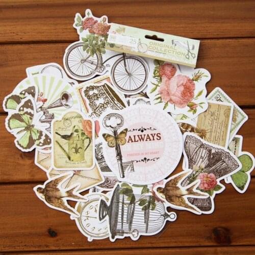 Classic happy day vitange Cardstock Die Cuts,retro tag,title diy Scrapbooking Happy Planner/Card Making/Journaling Project craft