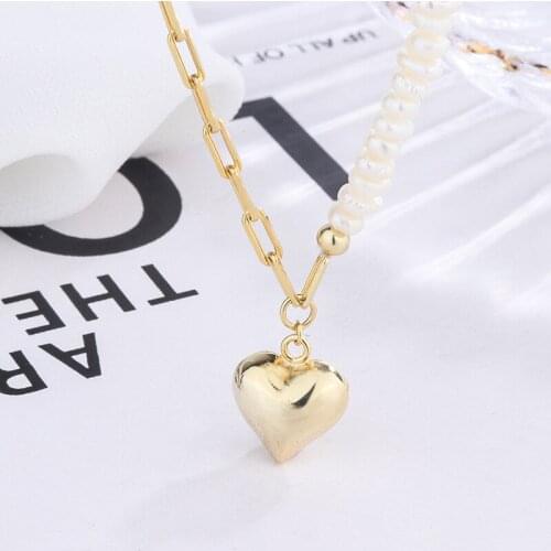 YSH New 100% 925 Sterling Silver Heart Pendant Asymmetric Necklace 2020 Woman Luxury DIY Jewelry Mothers Day Gift Free Shipping