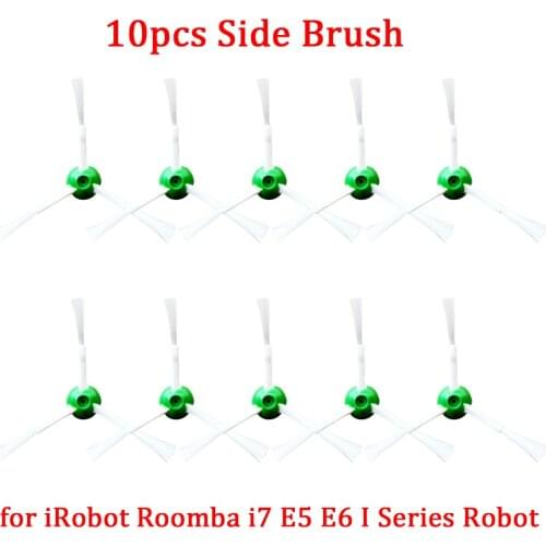 10pcs Side Brush for iRobot Roomba i7 E5 E6 I Series Robot Vacuum Cleaner Side Brushes Replacement Spare Parts Accessories
