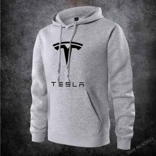 Winter Autumn Hoodies Hooded Pullover Tesla sweatshirt Tops Casual male Sweatshirt