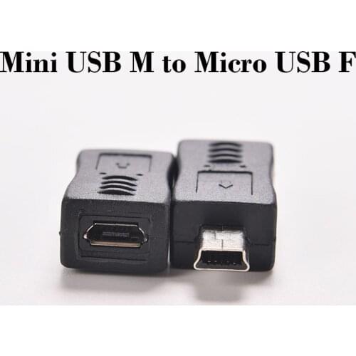 1PC 4 Type Straight / L Shape Black mini / Mini USB Female to Mini / mini USB Male Adapter Charger Connector Converter Adaptor
