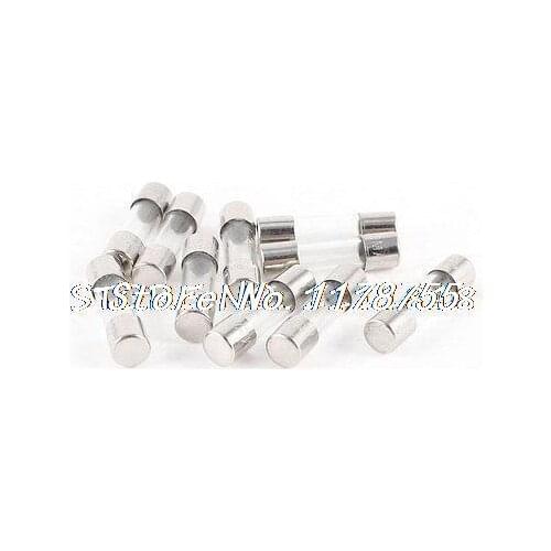 10pcs Quick Fast Blow 5x20mm Glass Tube Fuses 250V 50mA