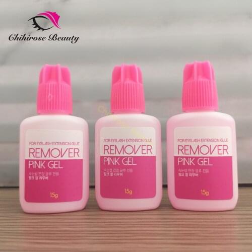 2pcs SKY Pink Gel Remover for Eyelash Extension Glue from Korea Removing Eyelash Extensions 15g/Bottle