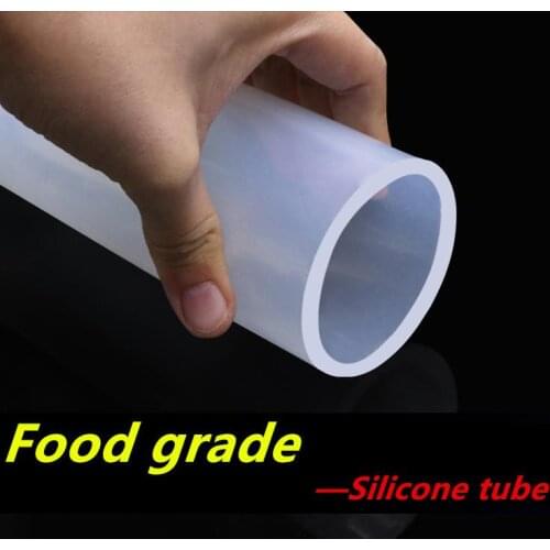 3/5M Food Grade Clear Transparent Silicone Rubber Hose 1 2 3 4 5 6 7 8 9 10 11 12 14 16 18 25 32 50mm O.D Flexible Silicone Tube